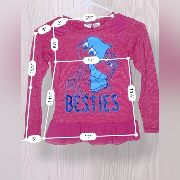 Girls Long Sleeve Inside Out Shirt - Picture 6 of 8